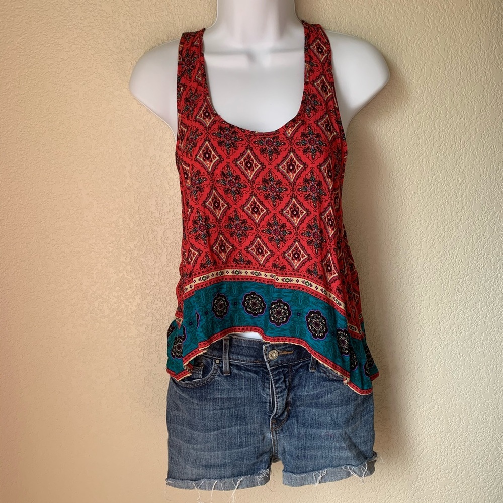 L.A. Hearts Backless Colorful Tank